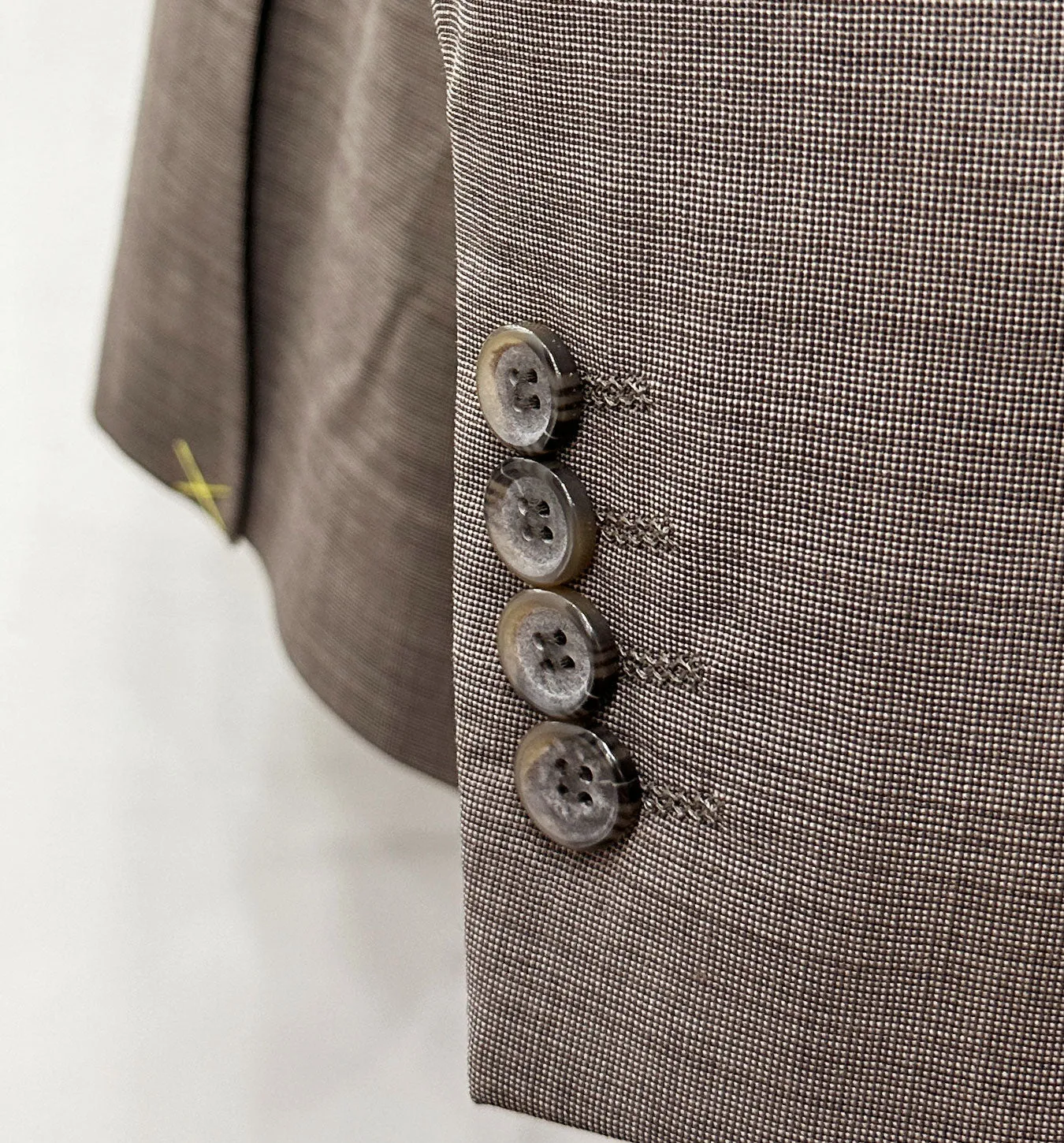 Top Lapel Modern Fit Wool Suit - Tan