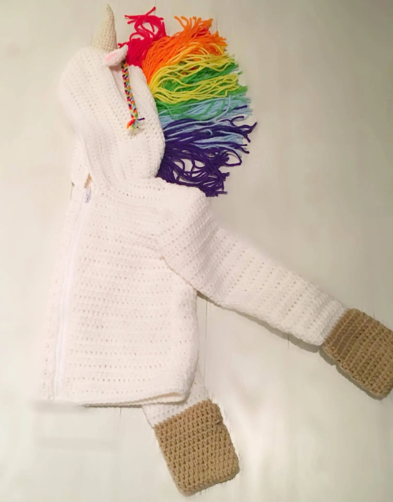 Unicorn Hoodie Crochet Kit - Sizes 4, 6, 8