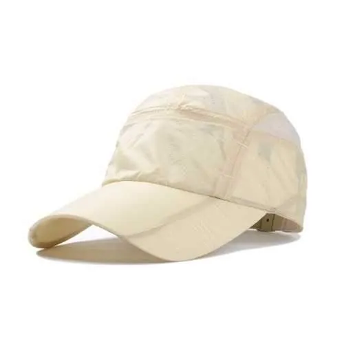 Unisex Nylon Mesh Hole Baseball Cap Outdoor Sport Quick Dry Breathable Hat For Men Women