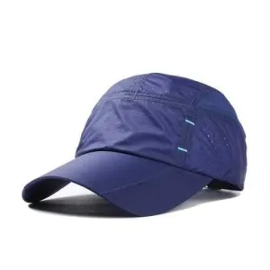Unisex Nylon Mesh Hole Baseball Cap Outdoor Sport Quick Dry Breathable Hat For Men Women