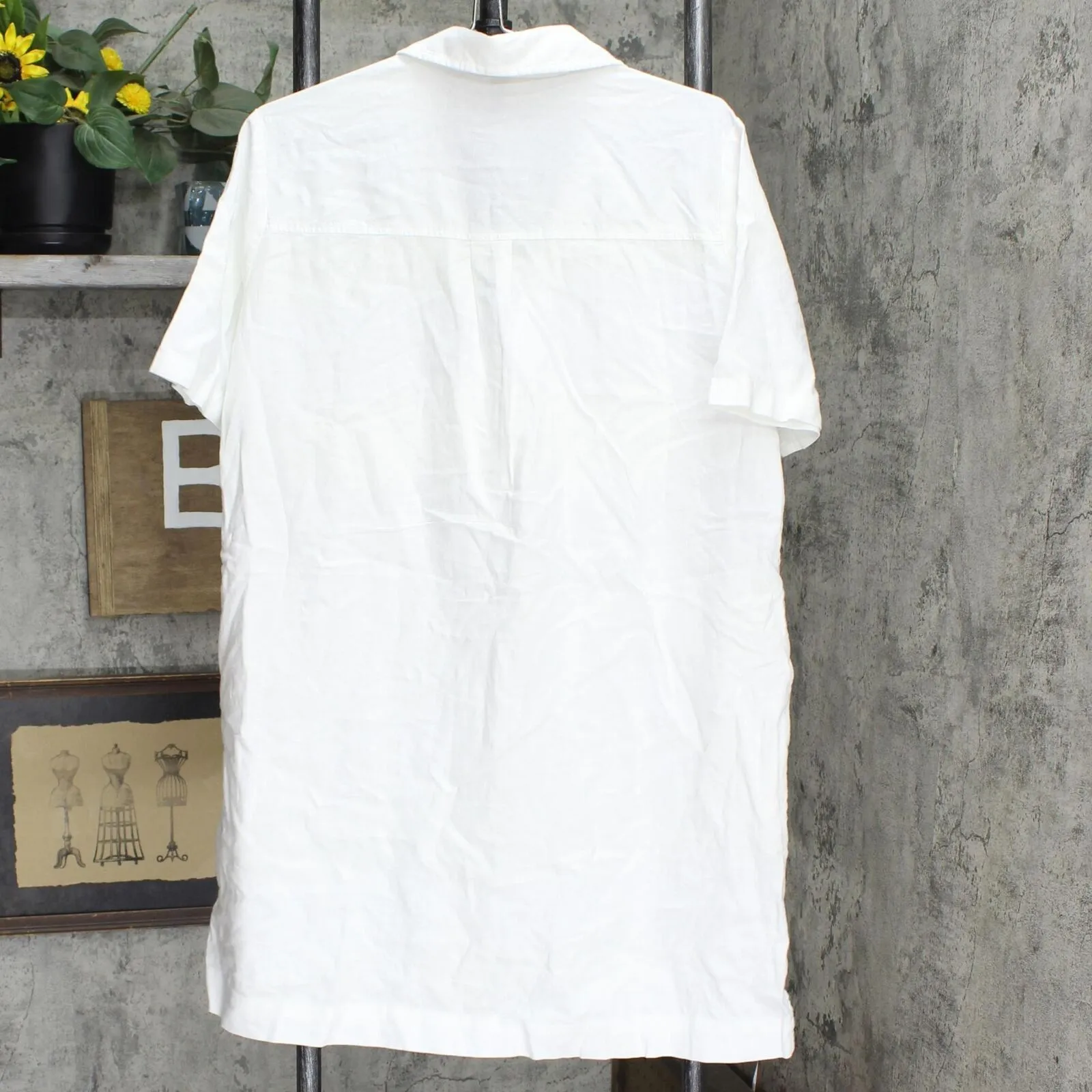 Universal Thread Women's Short Sleeve Button-Front Shirtdress RWW4LM