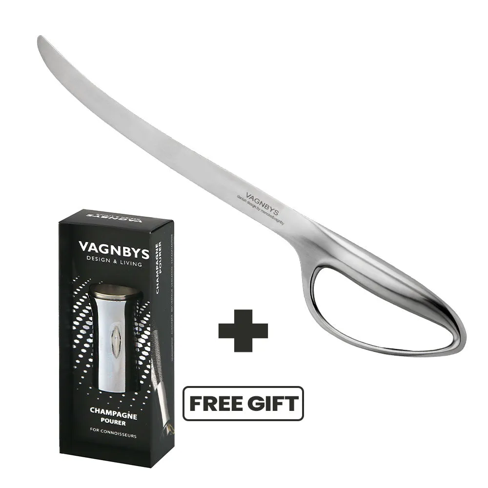 Vagnbys Champagne Sabre With Mirror Finish   FREE GIFT - Champagne Pourer