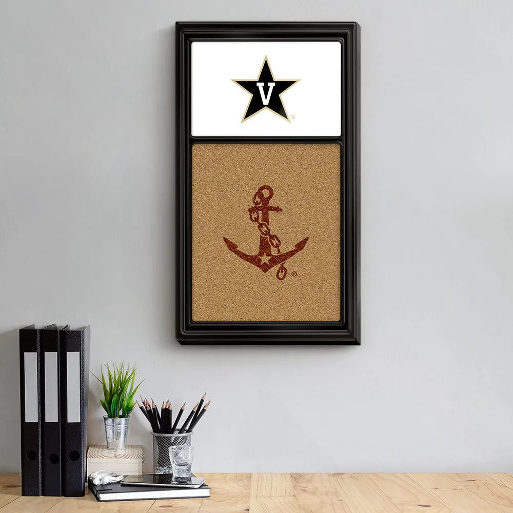 Vanderbilt Commodores: Dual Logo - Cork Note Board