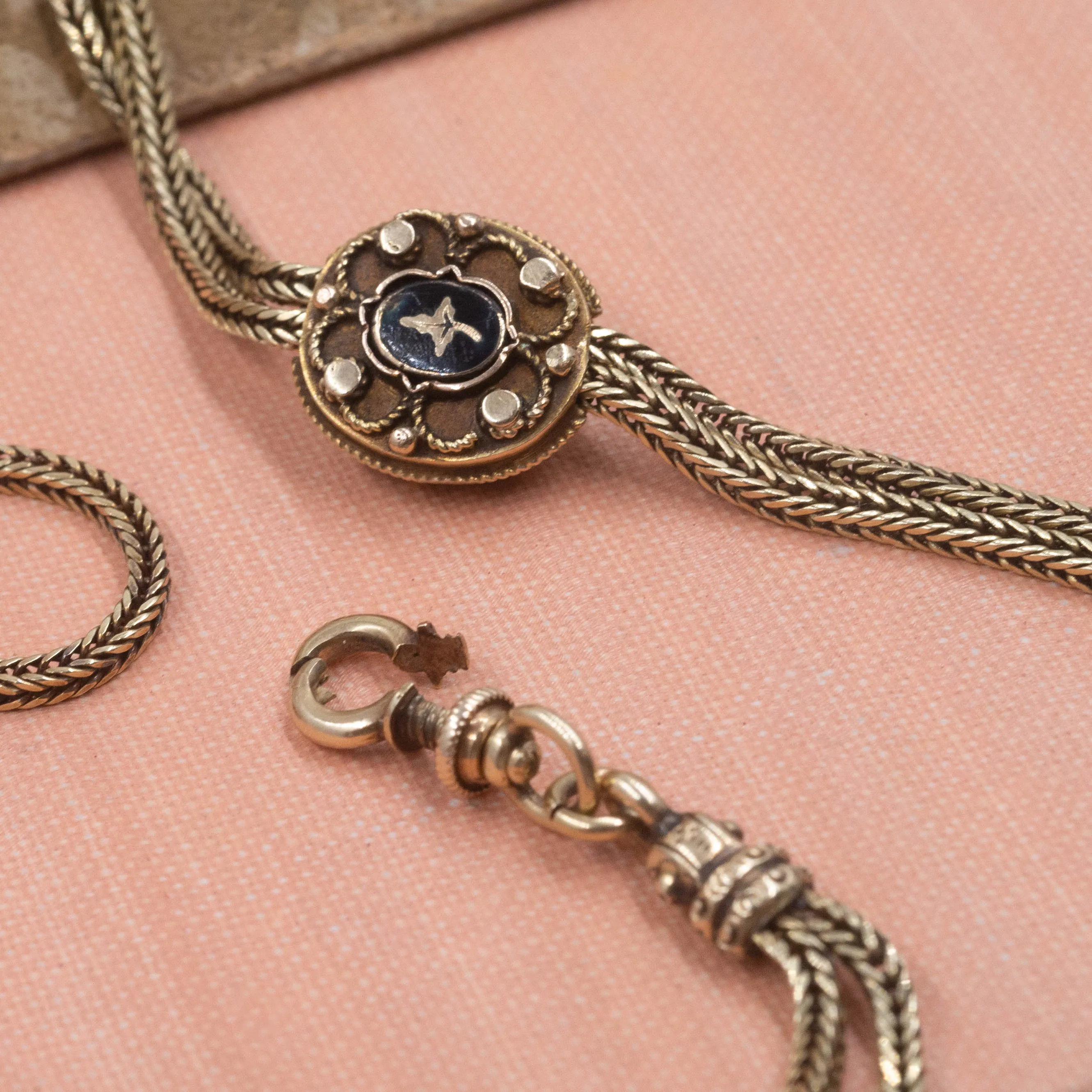 Victorian Foxtail Slide Chain c1860