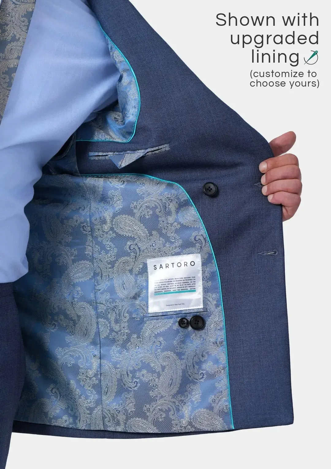 Waverly Midnight Blue Prince of Wales Jacket