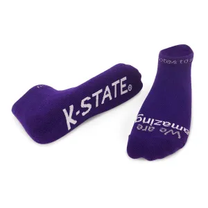 We are amazing® – K-STATE® purple low-cut socks