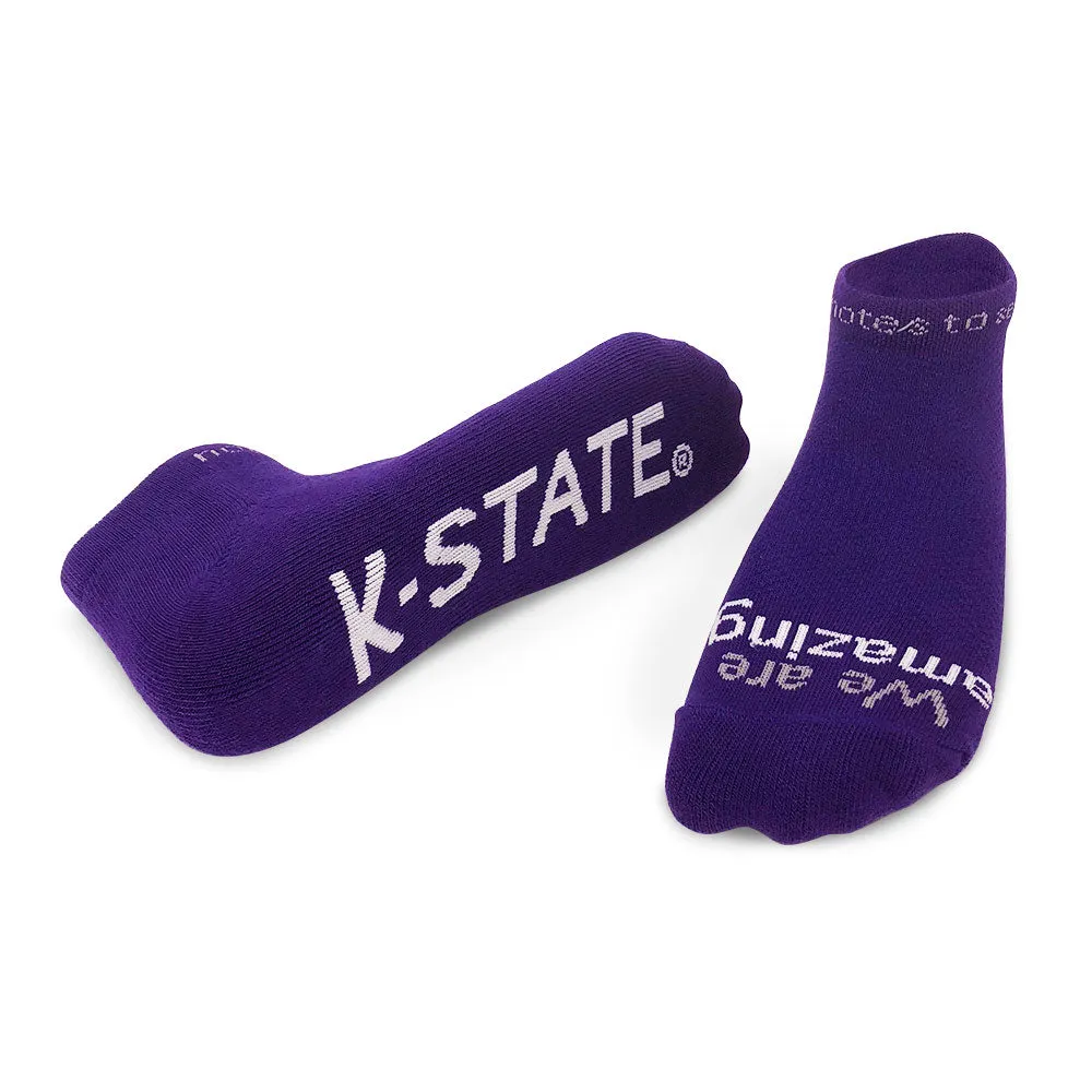 We are amazing® – K-STATE® purple low-cut socks