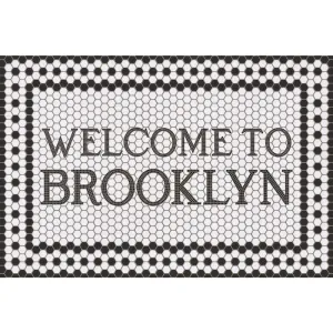 Welcome To Brooklyn Vinyl Welcome Mat - Spicher & Co.