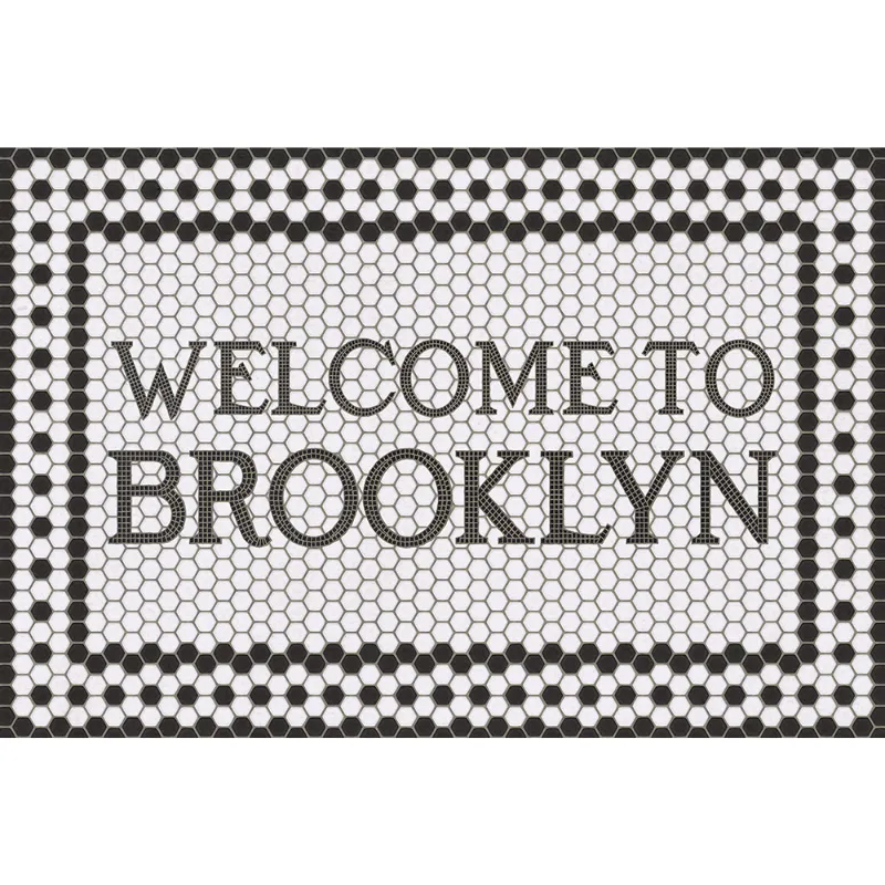 Welcome To Brooklyn Vinyl Welcome Mat - Spicher & Co.