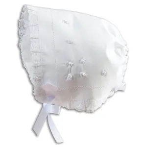 White Celia Hankie Bonnet