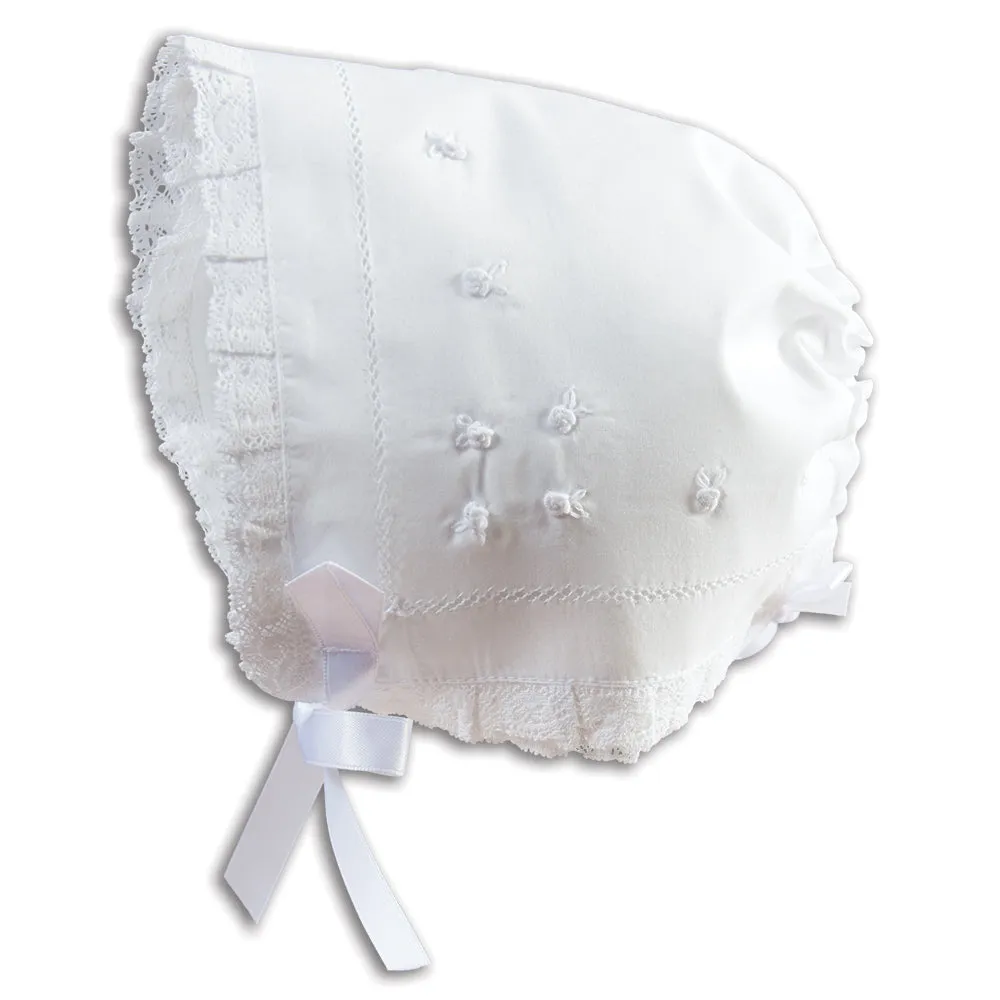 White Celia Hankie Bonnet