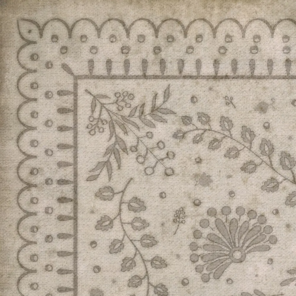 Williamsburg Cozens "The Little Turtle Dove" Vinyl Floorcloth - Spicher & Co.
