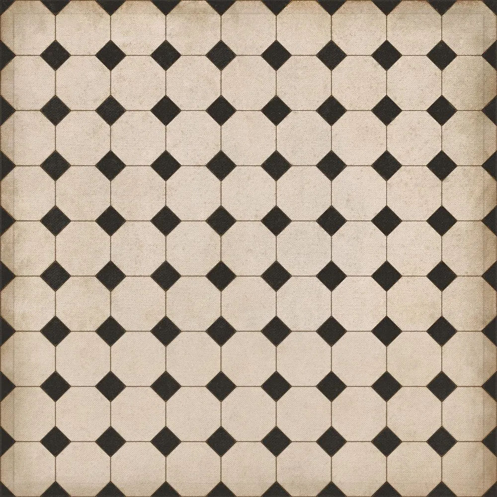 Williamsburg Octagons "Adams" Vinyl Floorcloth - Spicher & Co.