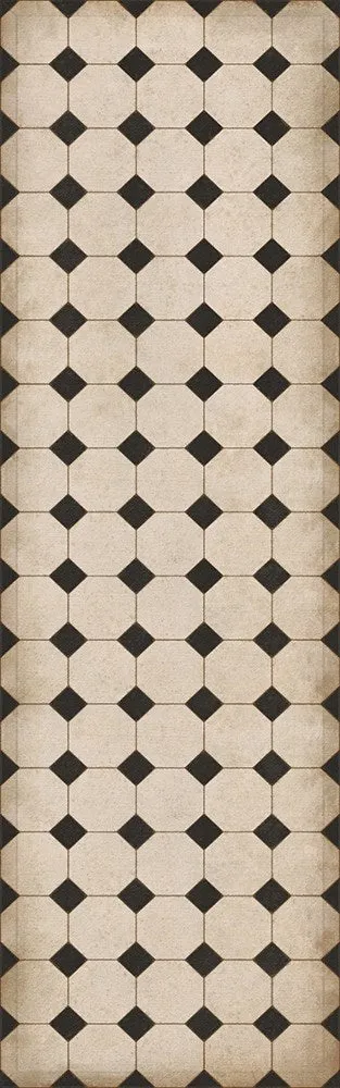 Williamsburg Octagons "Adams" Vinyl Floorcloth - Spicher & Co.