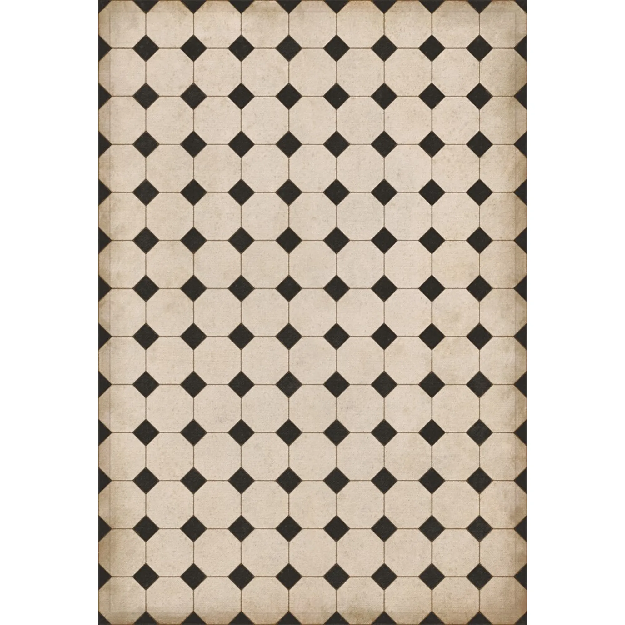 Williamsburg Octagons "Adams" Vinyl Floorcloth - Spicher & Co.