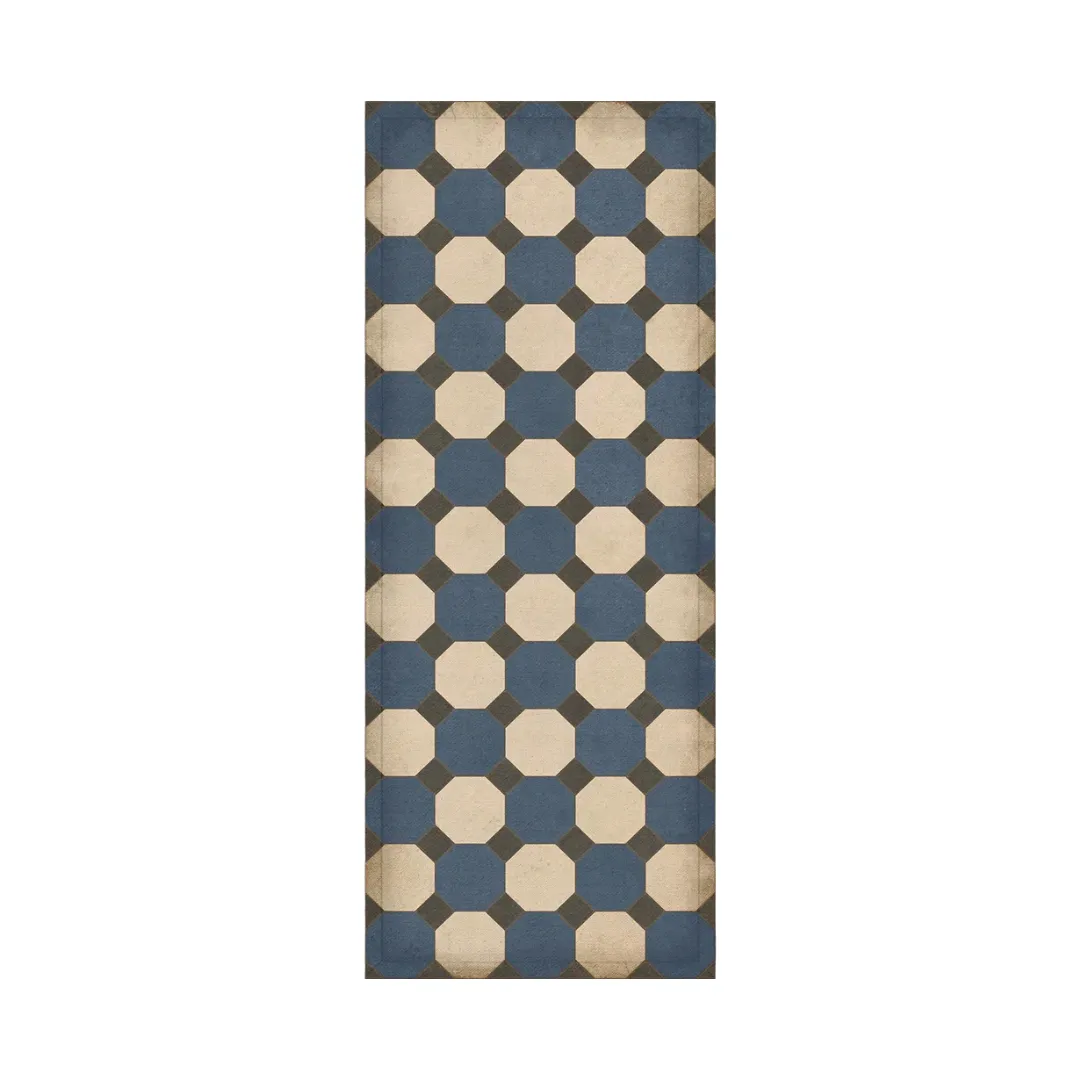 Williamsburg Octagons "Washington" Vinyl Floorcloth - Spicher & Co.