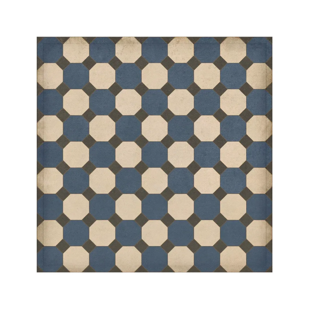 Williamsburg Octagons "Washington" Vinyl Floorcloth - Spicher & Co.