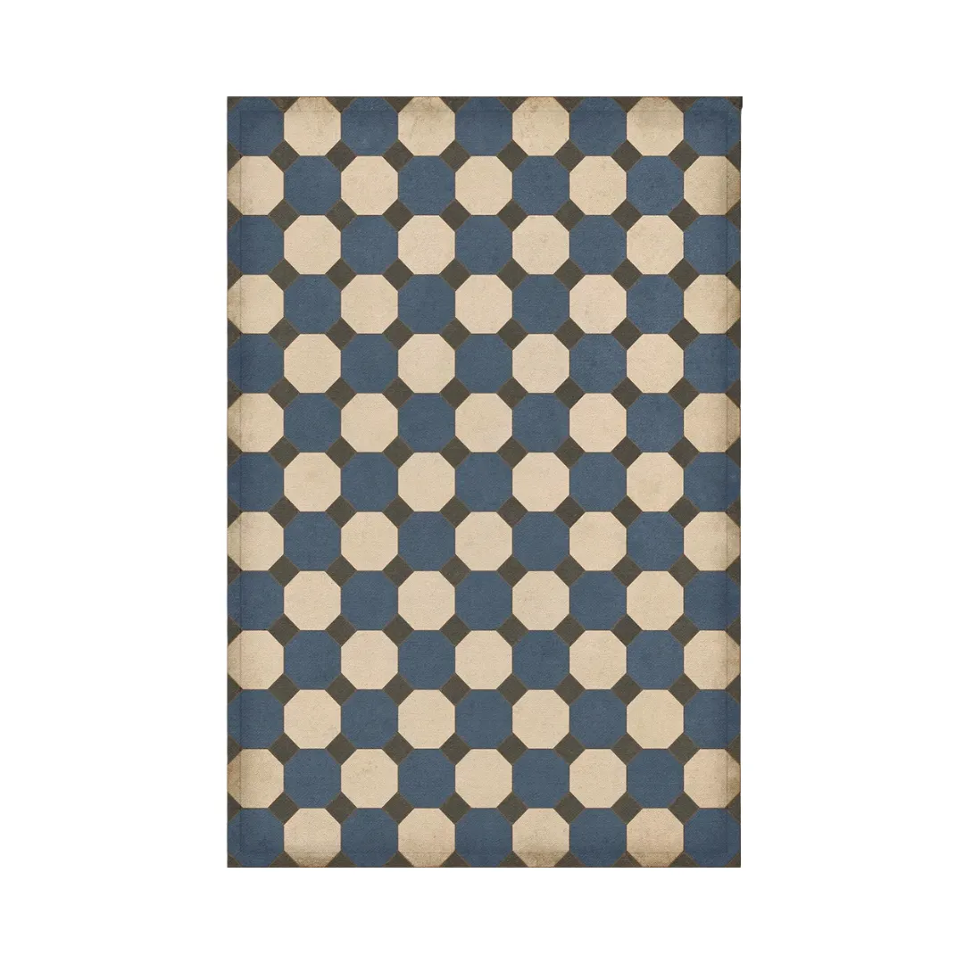 Williamsburg Octagons "Washington" Vinyl Floorcloth - Spicher & Co.