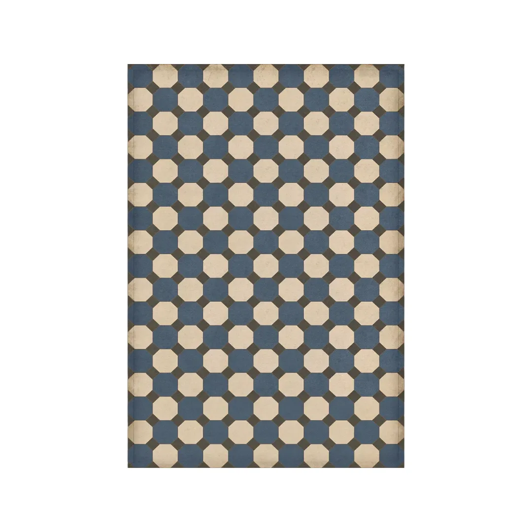 Williamsburg Octagons "Washington" Vinyl Floorcloth - Spicher & Co.