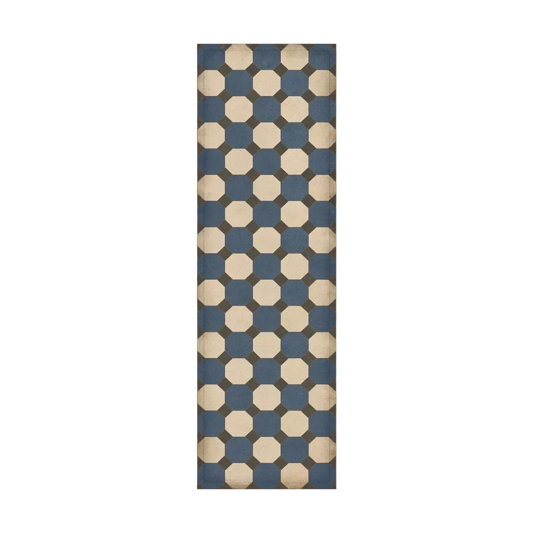 Williamsburg Octagons "Washington" Vinyl Floorcloth - Spicher & Co.