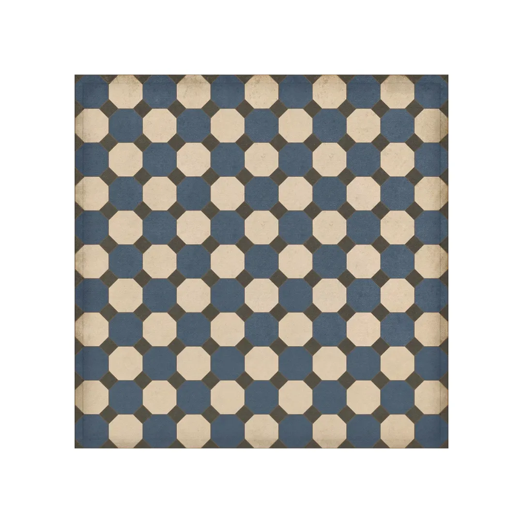 Williamsburg Octagons "Washington" Vinyl Floorcloth - Spicher & Co.