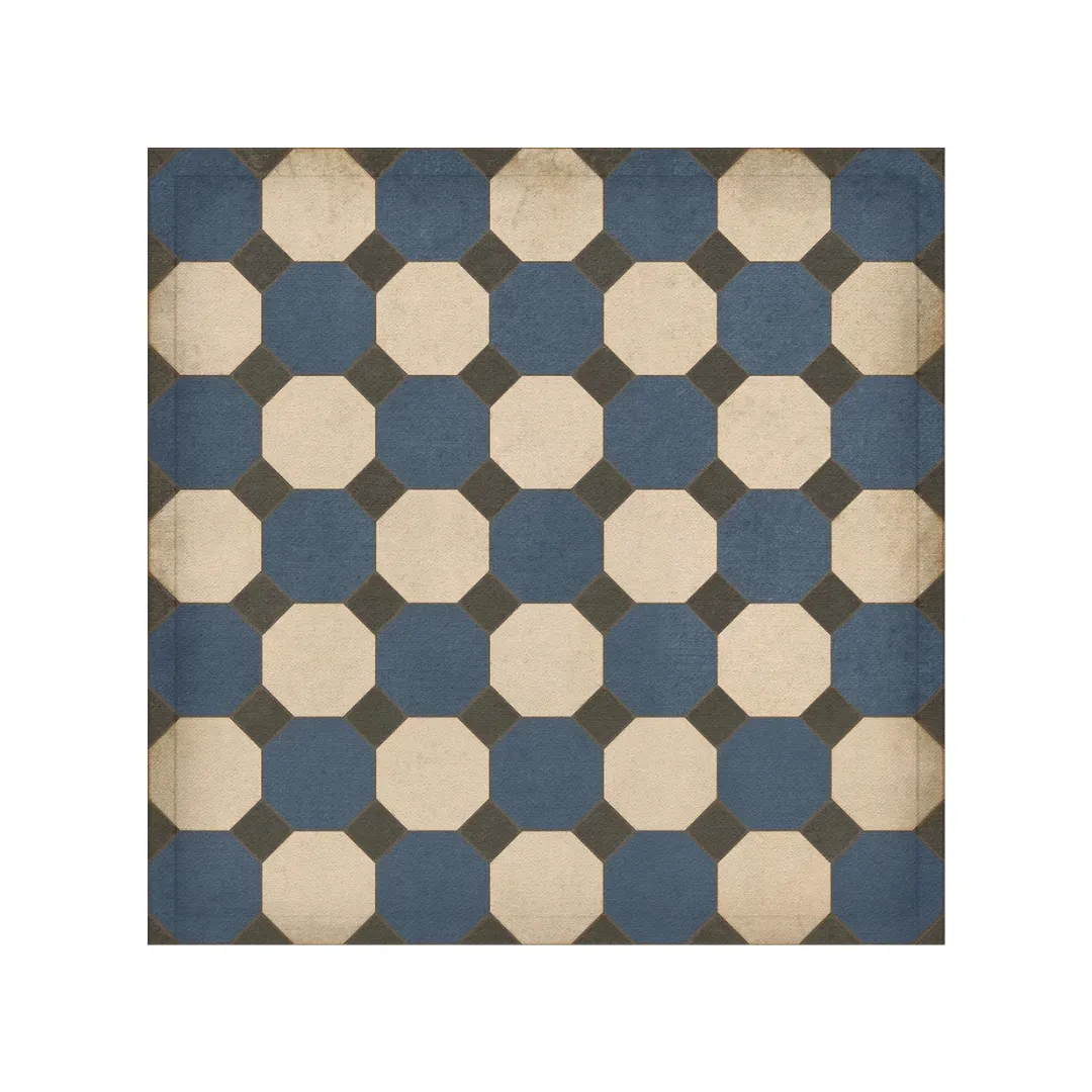 Williamsburg Octagons "Washington" Vinyl Floorcloth - Spicher & Co.