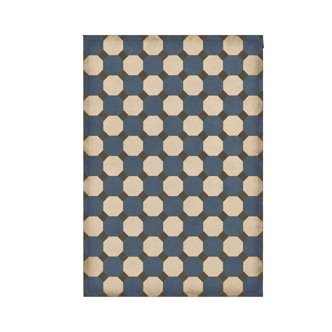 Williamsburg Octagons "Washington" Vinyl Floorcloth - Spicher & Co.