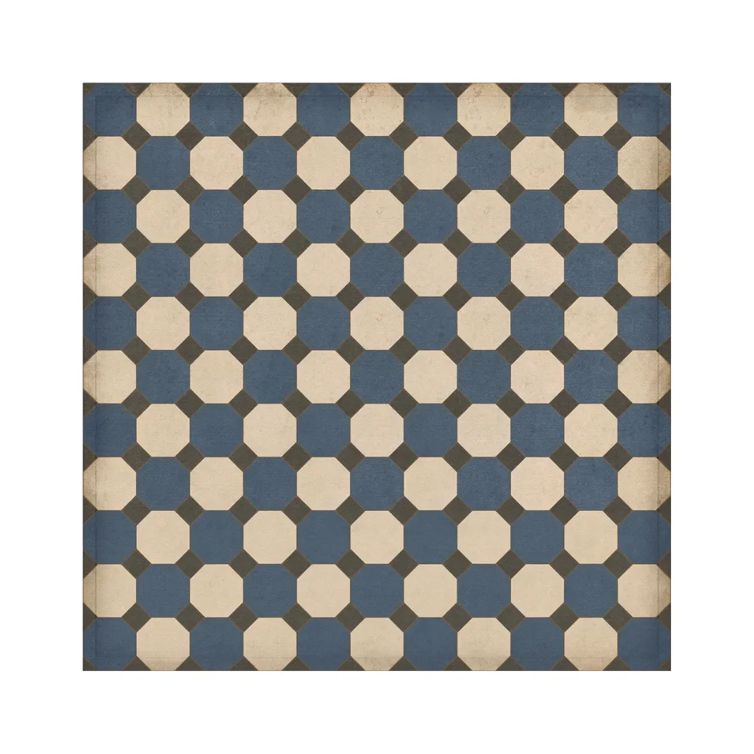 Williamsburg Octagons "Washington" Vinyl Floorcloth - Spicher & Co.