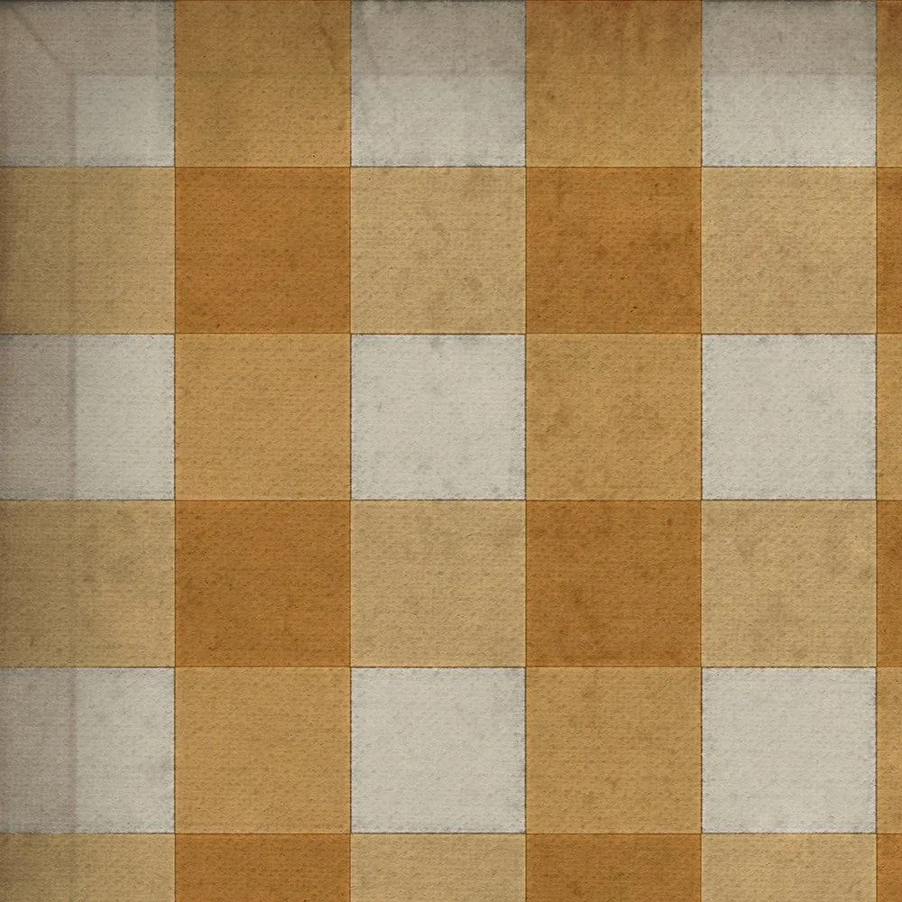 Williamsburg "Gingham Canvas- Yellow" Floorcloth - Spicher & Co.