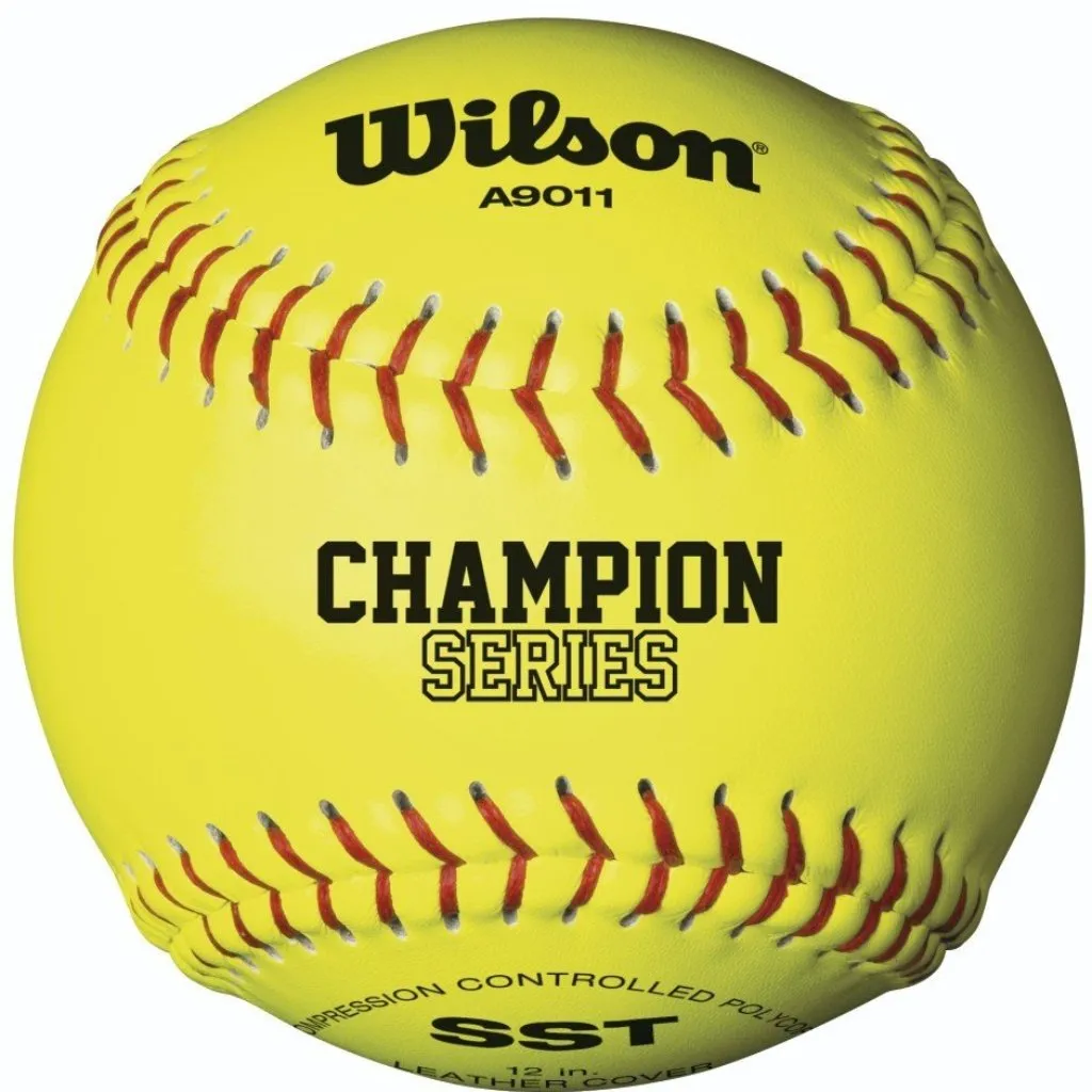 Wilson NFHS Polycore 12" 47/375 Leather Fastpitch Softballs: WTA9011BSST-99