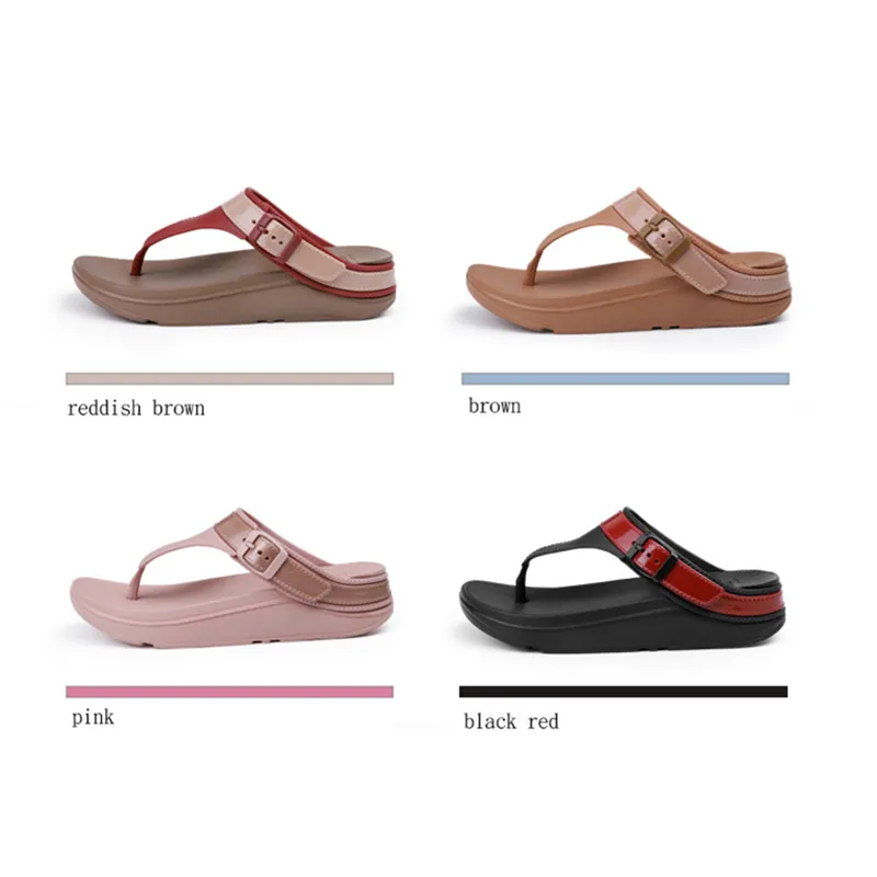 Women Fashion Casual Thick-soled Non-slip Flip Flops Sandals