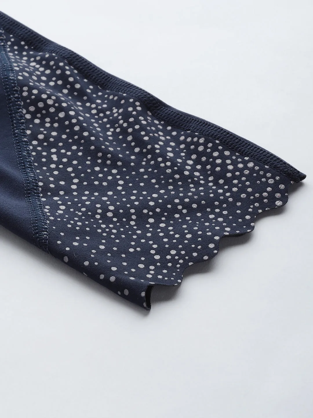 Women's Blue Solid Quick Dry Cropped Tights