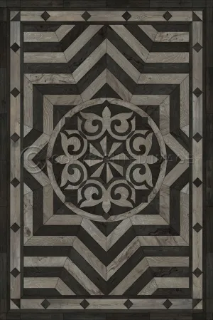 Wood Artisanry Caledonian "Expect a Masterpiece" Vinyl Floorcloth - Spicher & Co.