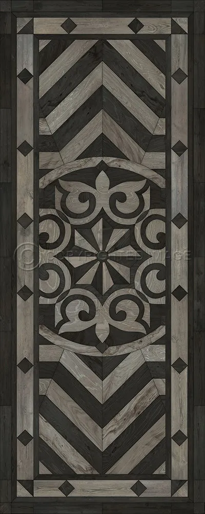 Wood Artisanry Caledonian "Expect a Masterpiece" Vinyl Floorcloth - Spicher & Co.