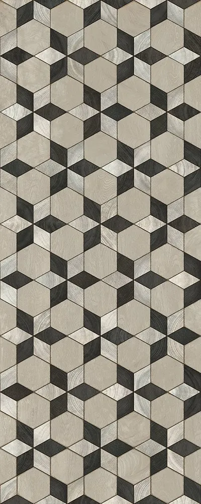Wood Artisanry "Illuminated Starman" Vinyl Floorcloth - Spicher & Co.