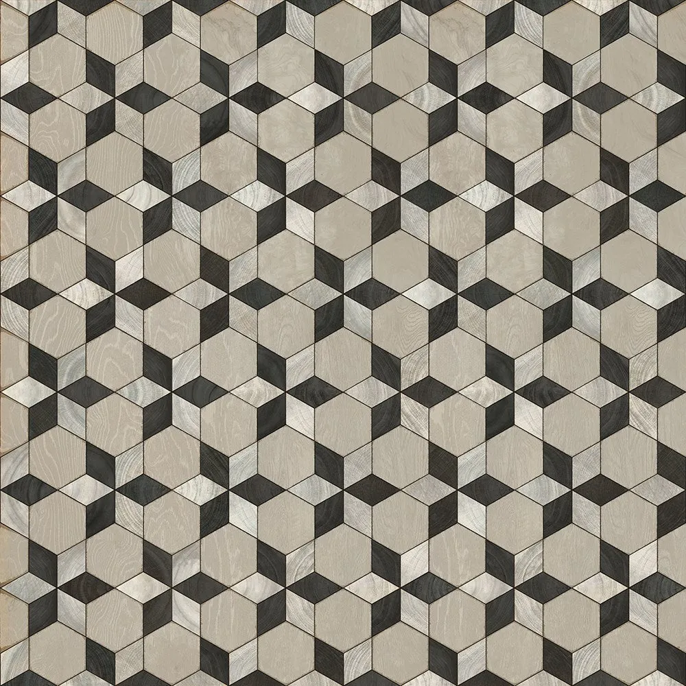 Wood Artisanry "Illuminated Starman" Vinyl Floorcloth - Spicher & Co.
