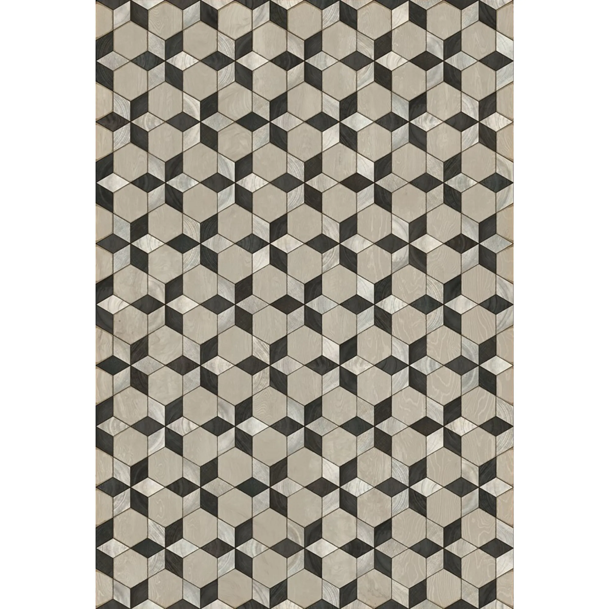 Wood Artisanry "Illuminated Starman" Vinyl Floorcloth - Spicher & Co.