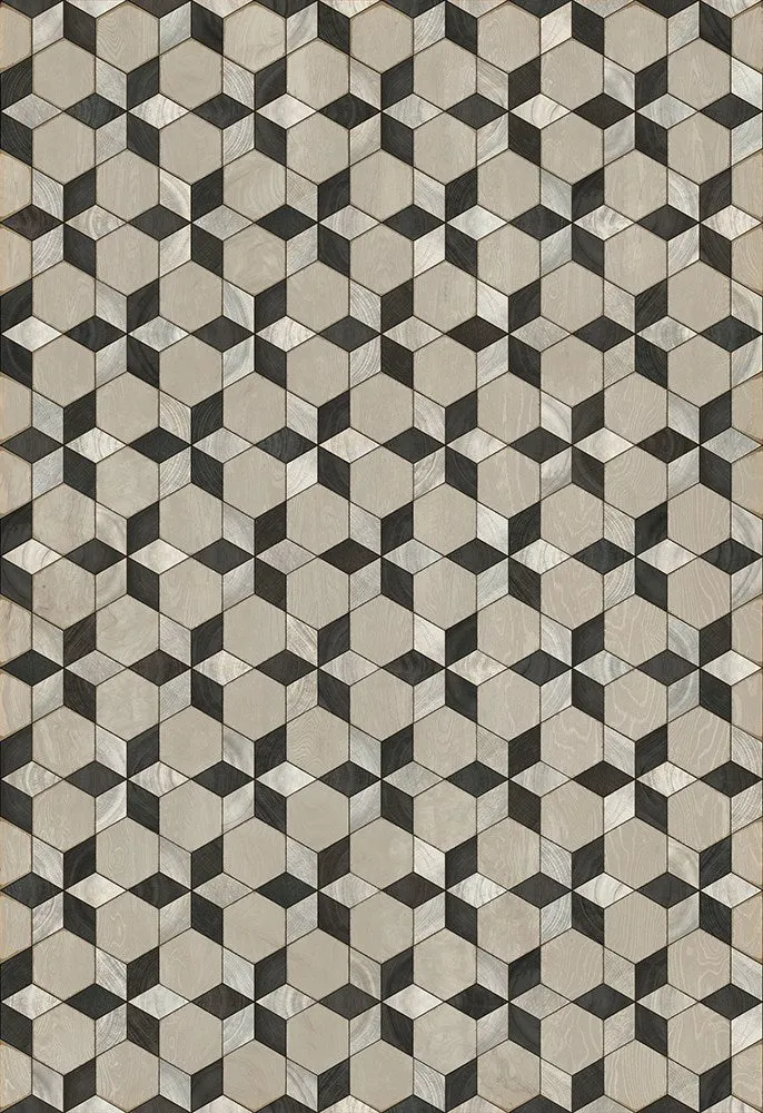 Wood Artisanry "Illuminated Starman" Vinyl Floorcloth - Spicher & Co.