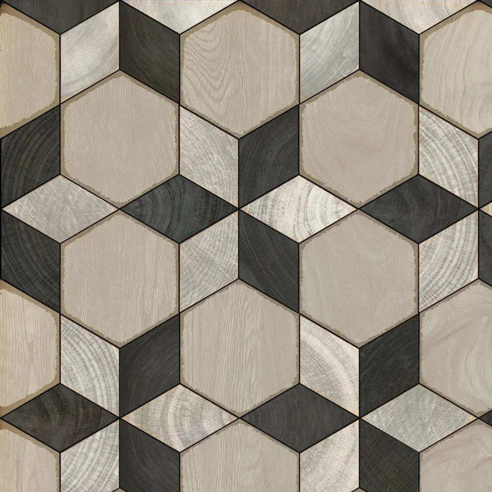 Wood Artisanry "Illuminated Starman" Vinyl Floorcloth - Spicher & Co.