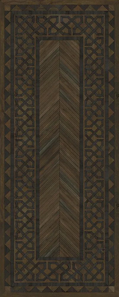 Wood Artisanry University "Princeton" Vinyl Floorcloth - Spicher & Co.
