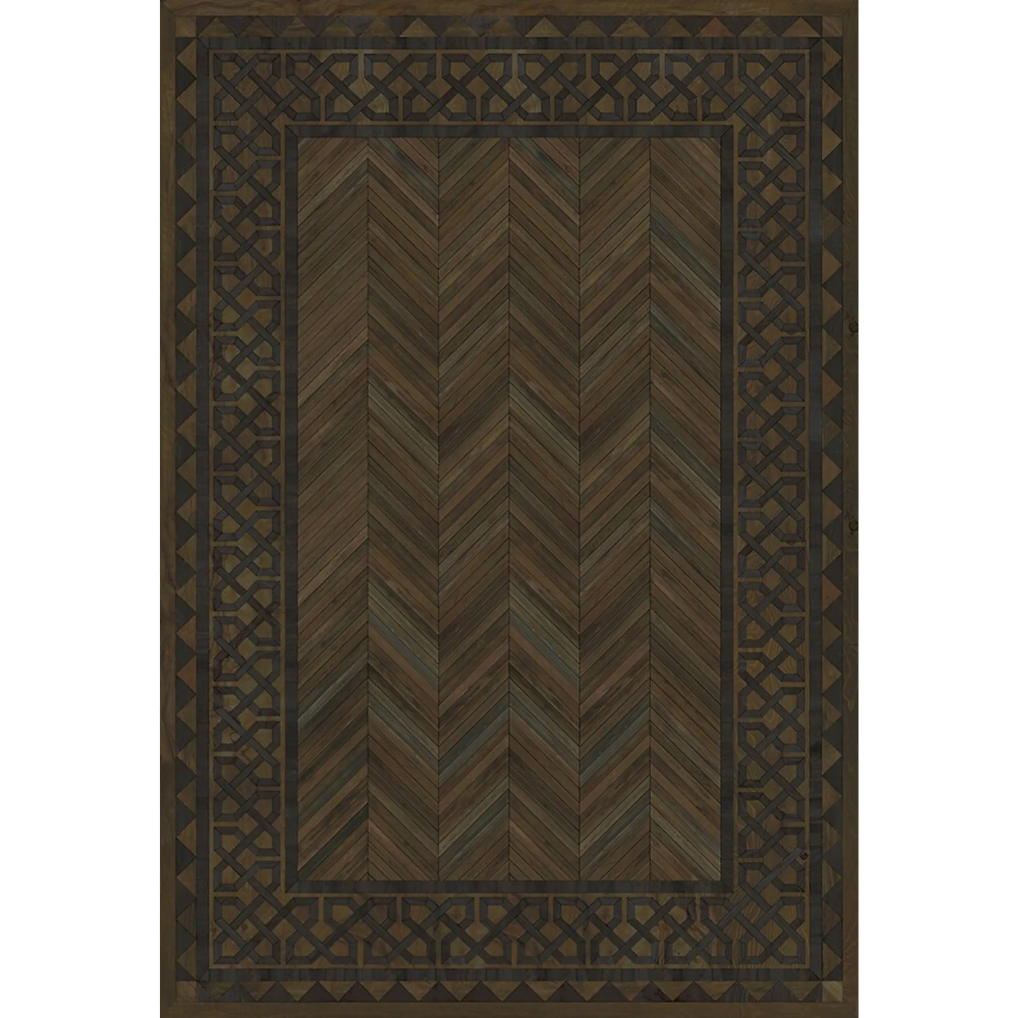 Wood Artisanry University "Princeton" Vinyl Floorcloth - Spicher & Co.