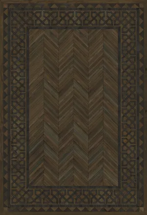 Wood Artisanry University "Princeton" Vinyl Floorcloth - Spicher & Co.