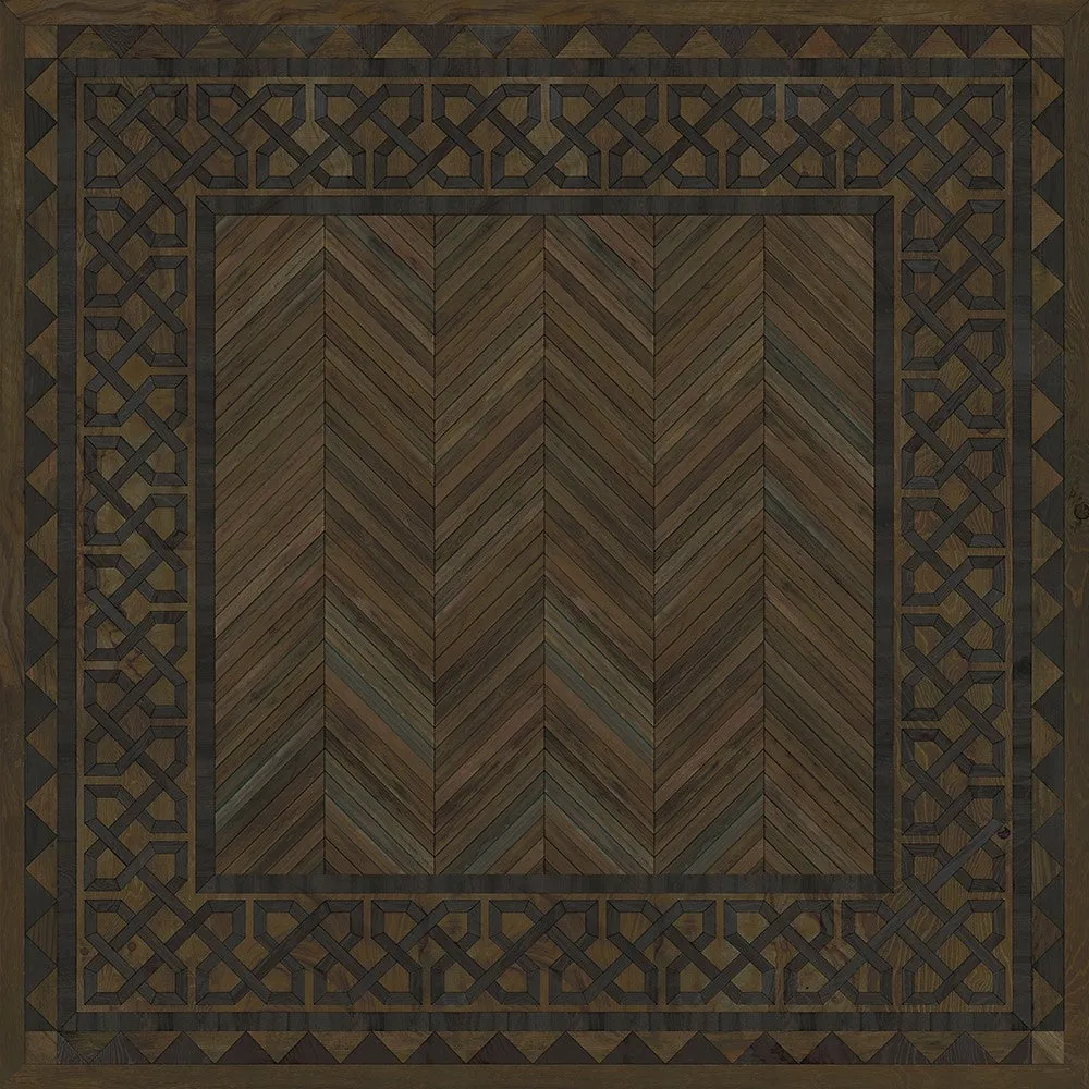 Wood Artisanry University "Princeton" Vinyl Floorcloth - Spicher & Co.