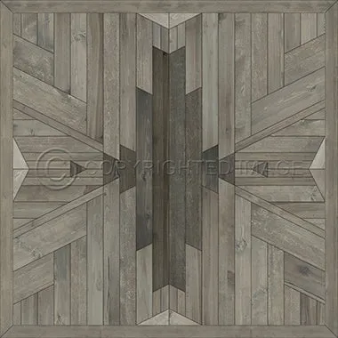 Wood Norwegian Appalachian "Of the Moon and Stars" Vinyl Floorcloth - Spicher & Co.