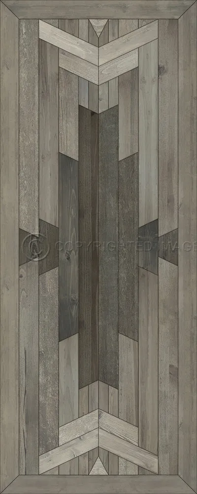 Wood Norwegian Appalachian "Of the Moon and Stars" Vinyl Floorcloth - Spicher & Co.