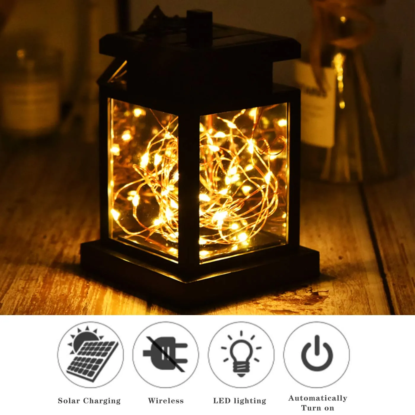 Woowooh Outdoor Waterproof Hangable Solar Lamp
