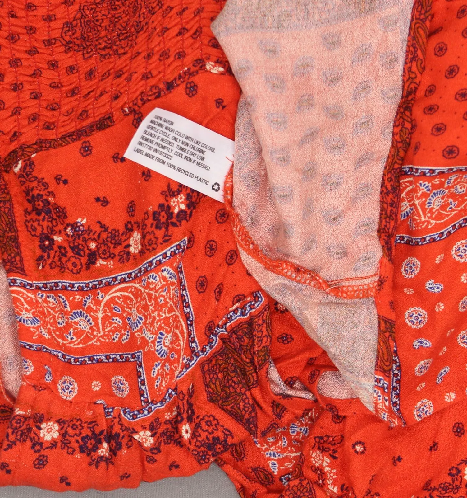 Xhilaration Women's Bandana Print Tie Front Shift Sundress Sun Dress