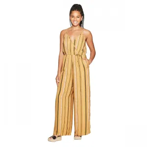 Xhilaration Women's Sleeveless Deep V-Neck Wrap Jumpsuit