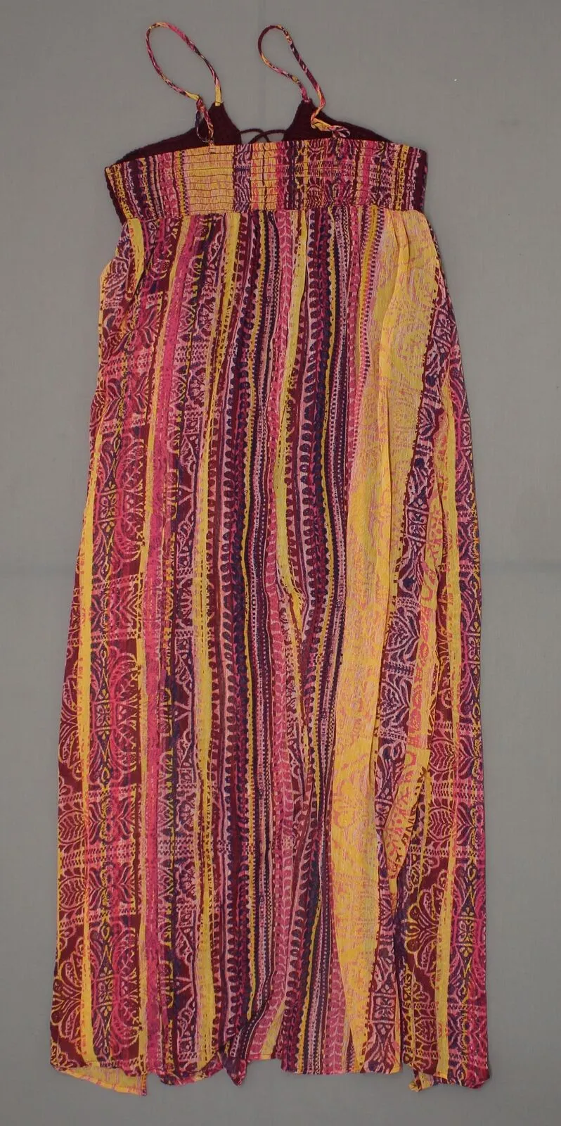 Xhilaration Women's Strappy Crochet Top Maxi Dress